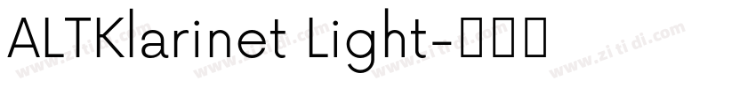 ALTKlarinet Light字体转换